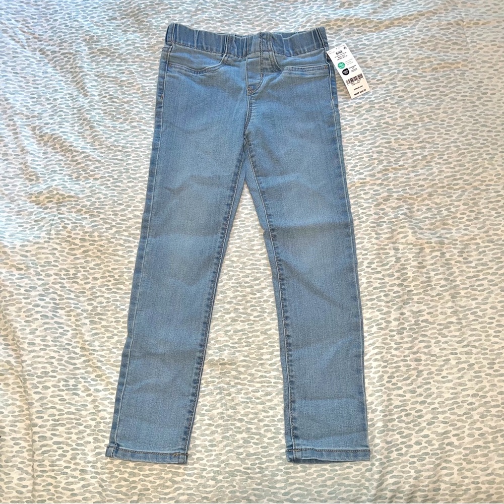 OshKosh B'gosh NWT Kids Light Wash Elastic-Waist Jeggings | Size 6/6x